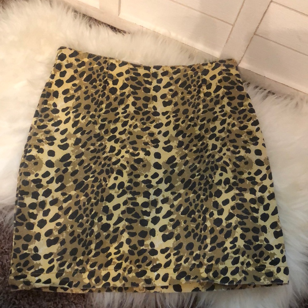 Free people cheetah skirt
